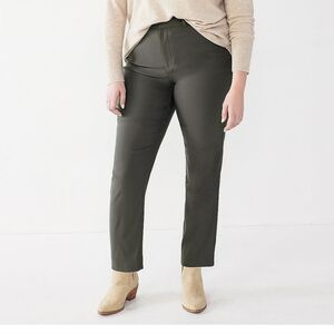 Plus size Nine West Slim-Cut Gray Women's Ankle Pants